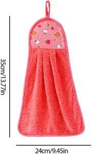 New Knitted Antimicrobial Quick-Dry Microfiber <b>Hand</b> <b>Towel</b> Hanging Absorbent Soft Household Use - Product Image 2