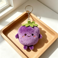 Porte-clés en peluche poire au design original, pendentif en coton PP doux, logo personnalisé, OEM ODM, cadeau promotionnel, approvisionnement en gros