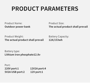 แบตเตอรี่สำรองพกพาสำหรับแคมป์ปิ้ง 1000W 60A/768Wh อินเวอร์เตอร์คลื่นไซน์ปรับแต่งได้ แบตเตอรี่ลิเธียมไอออนสำรองไฟบ้าน พลังงานแสงอาทิตย์ พร้อมไฟ LED - Product Image 6
