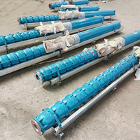 Pompe submersible pour puits profond de 400 mètres, pompe centrifuge agricole multi-étages en fonte, alimentation moteur d'irrigation