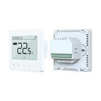 Thermostat intelligent de chauffage par le sol de l'eau d'écran tactile avec l'entrée de commutation de Co