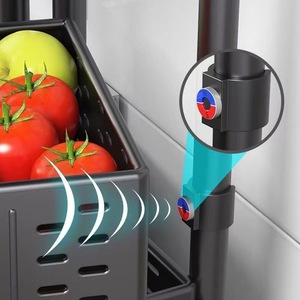 Estante de Cocina de <span class=keywords><strong>3</strong></span>, 4 o 5 Niveles para Frutas y Verduras, Cesta de Almacenamiento de Frutas y Verduras para el Hogar - Product Image 4