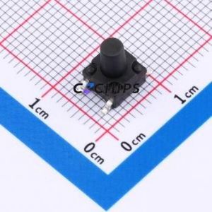 TS017A-TBY1FH8.5 Tactile Switch SMD-4P,6.2x6.2mm Switch Single Pole Single Throw Round Button 2.5N Vertical Mount - Product Image 1