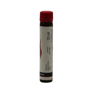 Bouteille de liquide <span class=keywords><strong>oral</strong></span> en plastique lisse ambre/café de qualité alimentaire de 25ml/25cc avec bouchon inviolable - Product Image 1