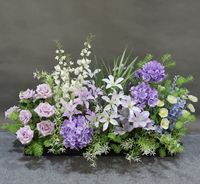 DIY Mur floral artificiel réaliste en soie de roses pour mariage, fournitures modernes pour arche en fer, toile de fond longue