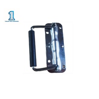 Poignée à ressort industrielle en fer argenté pour échelles à plateforme, poignée à ressort métallique robuste, accessoires universels pour échelles de levage