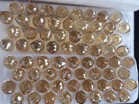 Boule de lustre en cristal K9 champagne de 30 mm, artisanat élégant en cristal