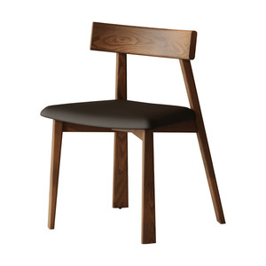 Dining Chair Solid Wood <b>Backrest</b> Modern Nordic Style For Dining Room - Product Image 5