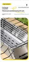Barbecue portable au charbon de bois pliable pour camping, pique-nique, cuisine en plein air et événements sportifs – Fournisseur en gros