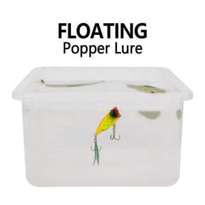 4.3cm 4g 6 couleurs Popper ABS plastique <span class=keywords><strong>leurre</strong></span> Topwater flottant manivelle appât dur appât basse Popper leurres - Product Image 6