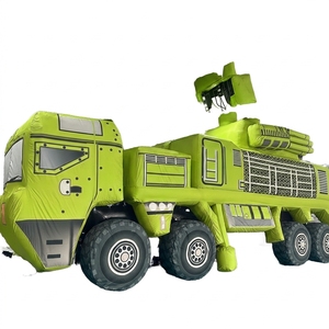 Modèle <span class=keywords><strong>de</strong></span> Panzer Gonflable Étanche – Véhicule Blindé Gonflable Durable pour Fête d'Enfants - Product Image 1