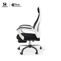 Chaises de bureau pivotantes pour visiteurs, chaise de bureau ergonomique avec repose-pieds