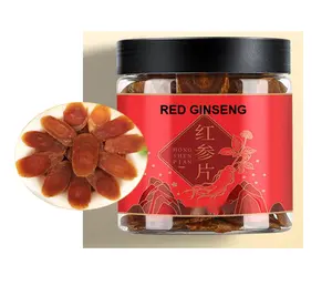 Chinese Medicine Best Quality Chinese Herbs Dried Red Ginseng Root Slice 250g/bottle