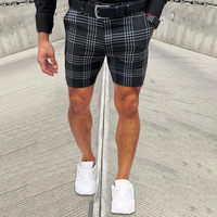 2025 nouveauté Shorts de créateur marque de luxe kaki treillis rayure hommes Shorts décontracté mode treillis