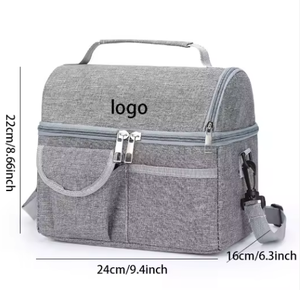 Sac isotherme portable en tissu Oxford 600D avec logo personnalisé, idéal pour le bureau, les voyages, les pique-niques, avec isolation thermique, style tendance - Product Image 2