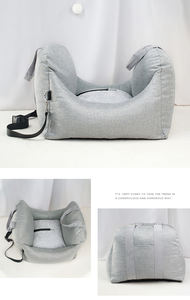 เบาะนั่งในรถสำหรับสุนัขแบบถอดได้ปรับแต่งได้หรูหรากระเป๋าใส่สัตว์เลี้ยงนุ่มกันน้ำได้ - Product Image 4