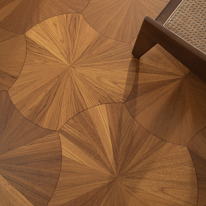Parquet en bois de bouleau multicouche AVANTIMORA, antidérapant, grade AB, 20 mm, finition mate, normes E0 E1 CE, 4 couleurs, motif fleur de lotus, pour club-house - Product Image 1