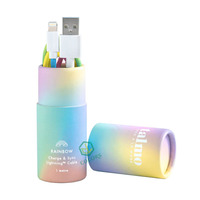 Vente en gros Tube de papier kraft biodégradable rond rose Tube de papier d'emballage en carton pour câble de données Usb