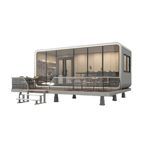 Modula espacio competitivo cápsula espacial de lujo <span class=keywords><strong>Casa</strong></span> manzana prefabricada con vainas de cocina para restaurantes cafetería librería - Product Image 2