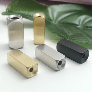Custom Logo Beads for Jewelry Making Stainless Steel Cube <b>Spacer</b> Beads Custom Logo Name DIY Bead - Product Image 4