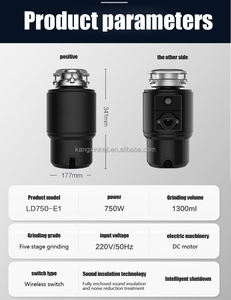 Hot Sale Kitchen Food Waste Disposer Processador De Lixo com Motor Sink Waste Crusher - Product Image 3