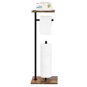 Support de rouleau de papier toilette sur pied personnalisé en usine, design moderne, en acier inoxydable, prix abordable, pour salle de bain - Product Image 3