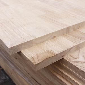 Penjualan Panas Papan Kayu Karet Sambung Jari 2440*1220*18mm untuk Lemari Furnitur - Product Image 1