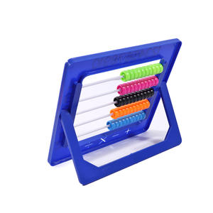 Foska Classic - Jouets mathématiques en plastique colorés, non toxiques et aux couleurs vives, <span class=keywords><strong>abaque</strong></span> à 5 rangées pour l'apprentissage des mathématiques par les enfants - Product Image 5