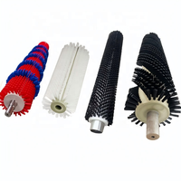 Brosse de polissage industrielle à rouleau, brosse mécanique de nettoyage, brosse à axe rond en PVC et acier, OEM