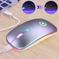 Kablosuz fare BT RGB şarj edilebilir fare kablosuz bilgisayar sessiz fare LED arkadan aydınlatmalı ergonomik oyun dizüstü için fare PC