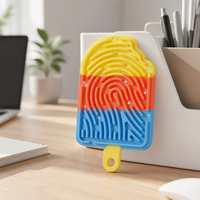 Jouet anti-stress professionnel pour le bureau, planche d'activités sensorielles en silicone pour adultes, soulagement de l'anxiété, tapis de bureau silencieux
