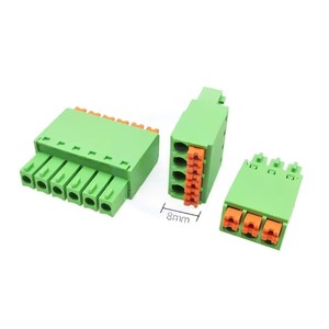 KF 2EDGKN 3,81mm 3,5mm Resorte delgado sin tornillos JM 15EDGKN 3,81/3,5 Enchufe de cableado de ajuste a presión Terminal verde 2-24P KF2EDGKN - Product Image 3