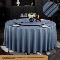 Housse de table à manger rotative de style nordique, luxe léger, haut de gamme, en PVC, couleur unie, ronde, pour usage domestique, anti-huile, sans lavage, imperméable