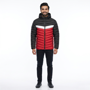 Veste d'hiver matelassée pour homme de qualité supérieure, vente chaude, sweat à capuche personnalisé avec col montant, tissu en toile, nouveau design pour la chaleur - Product Image 1