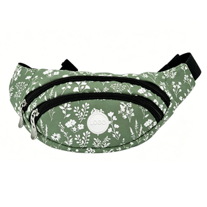 Sac banane de créateur pour femme, sac de poitrine bandoulière de luxe personnalisé à imprimé floral avec fermeture Zupper - Product Image 3