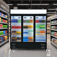 Vitrine Réfrigérée Commerciale avec Joint Magnétique et Panneau de Contrôle Numérique pour Boulangerie, Crèmerie, Centre Commercial