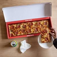 Boîte à pizza coulissante de 25 cm – Personnalisable, réutilisable, écologique, mate, rectangulaire, en papier, pour collations, livraison rapide