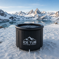 Baignoire à glace gonflable pliante pour adulte populaire 3 couches de haute qualité Portable pli trempage Icetub Spa blanc noir baignoire à glace
