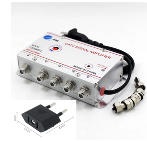 <span class=keywords><strong>Amplificateur</strong></span> répartiteur de télévision par câble 20dB <span class=keywords><strong>amplificateur</strong></span> de Signal d'<span class=keywords><strong>antenne</strong></span> de télévision numérique équipements de télévision à domicile 45Mhz à 860MHz prise ue 220V - Product Image 3