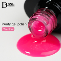 Vernis Gel Pureté OEM à Forte Viscosité Pure Desire Marque Privée Sans HEMA Vernis Gel Base Caoutchouc Couleurs Mixtes d'Été pour Salon