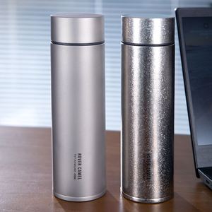 Lightweight Travel Insulated <b>Water</b> <b>Bottle</b> 450ml Vacuum Flask <b>with</b> Tea <b>Filter</b> Outdoor Metal <b>Water</b> <b>Bottles</b> for Camping - Product Image 4