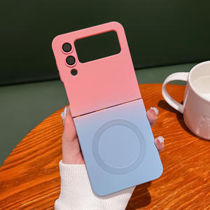 Coque de téléphone magnétique pliante en TPU souple pour Samsung <span class=keywords><strong>Z</strong></span> Flip 7 Flip 6 5 Protection complète contre les chocs sans fil pour téléphone portable - Product Image 2