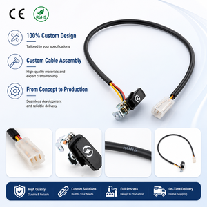 Faisceau de câblage complet en cuivre pour pare-chocs avant et panneau de <span class=keywords><strong>porte</strong></span> avec connecteurs adaptateurs pour systèmes d'accessoires informatiques de moto et de véhicules - Product Image 1