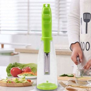 Multi-Function Creative Storage Plastic <b>Kitchen</b> <b>Gadgets</b> Vegetable Fruit Peeler Rubbish Box Paring Knife for Food Home Use - Product Image 1