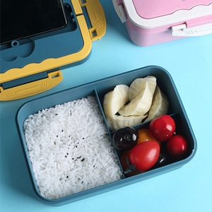 Wheat straw <b>lunch</b> <b>box</b>, student compartment bento <b>box</b>, portable microwaveable and insulated <b>lunch</b> <b>box</b> for office workers. - Product Image 4