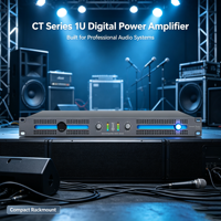 Amplificateur de puissance audio de classe D haute puissance à montage en rack pour système de sonorisation de spectacle en direct et karaoké