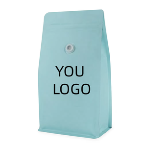 Sacs à café en papier kraft avec valve, personnalisables avec logo, écologiques, résistants à l'humidité, recyclables, 150g, 250g, 500g, 1000g - Product Image 1