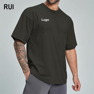 Camiseta Casual de Manga Corta para Hombre RUIQUWIN, Tejido de Punto, 100% Algodón Orgánico, Secado Rápido, Absorbe la Humedad, Corte Regular, Verano - Product Image 1