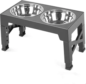 Elevated Dog Bowls With 2 Stainless Steel Dog Food Bowls Raised Dog Bowl