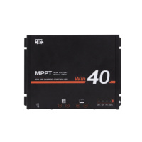 Contrôleur de charge solaire MPPT 12V 24V 40A pour camping-car, régulateur Bluetooth, protection IP54 pour caravane, bateau, camping-car (gel/AGM/lithium)
